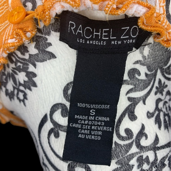 RACHEL ZOE Tropical Orange Tank- Small - Picture 4 of 4